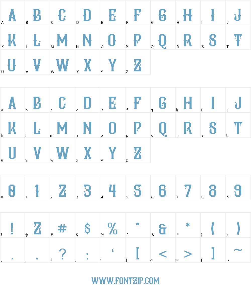 Pilar Typeface Font Character